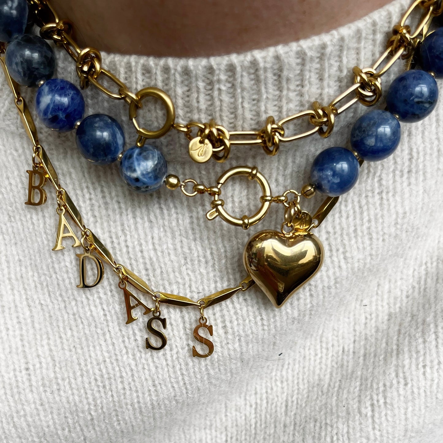Collier Colette pierres de Sodalite