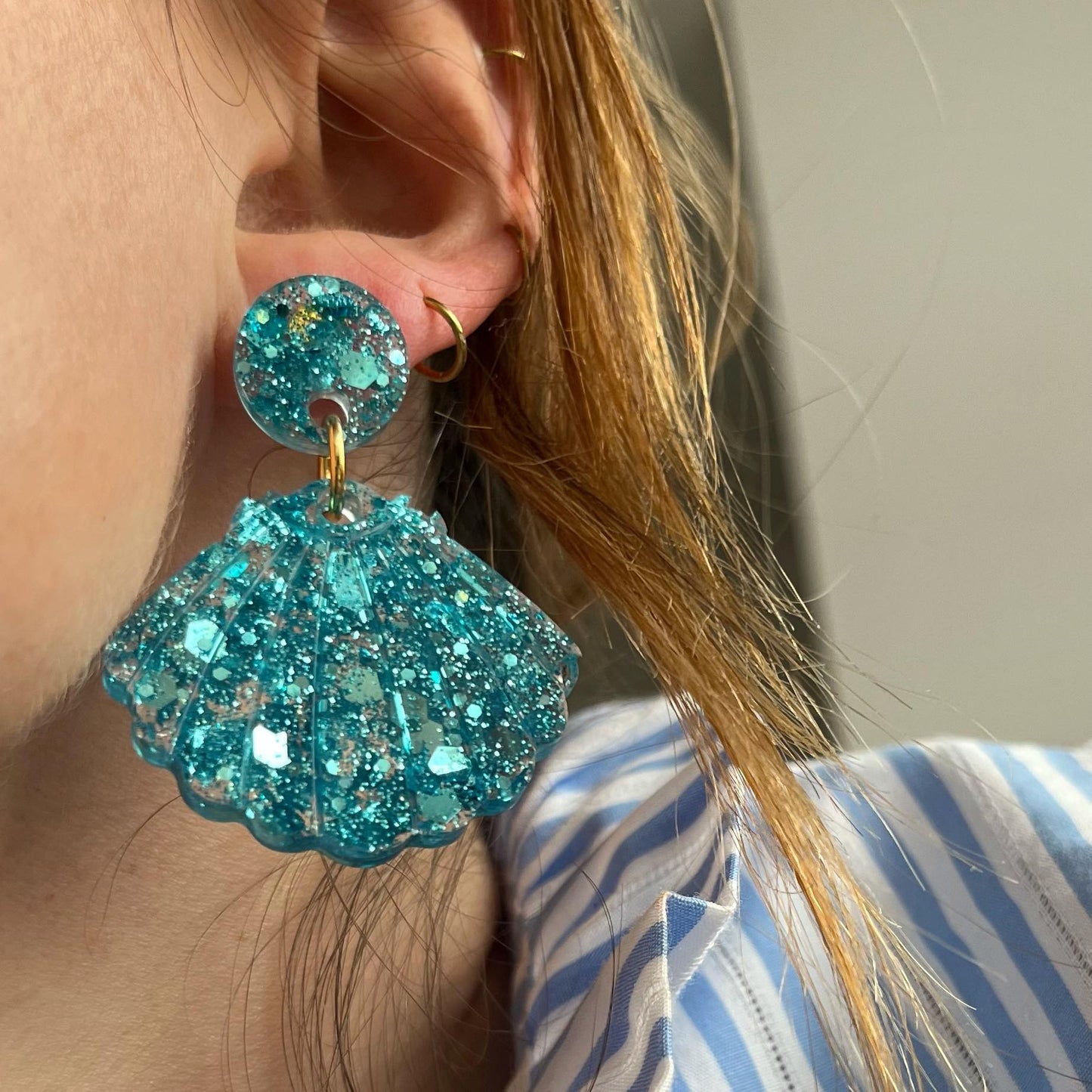 Boucles d'oreilles Gwyneth (couleurs vives, au choix))
