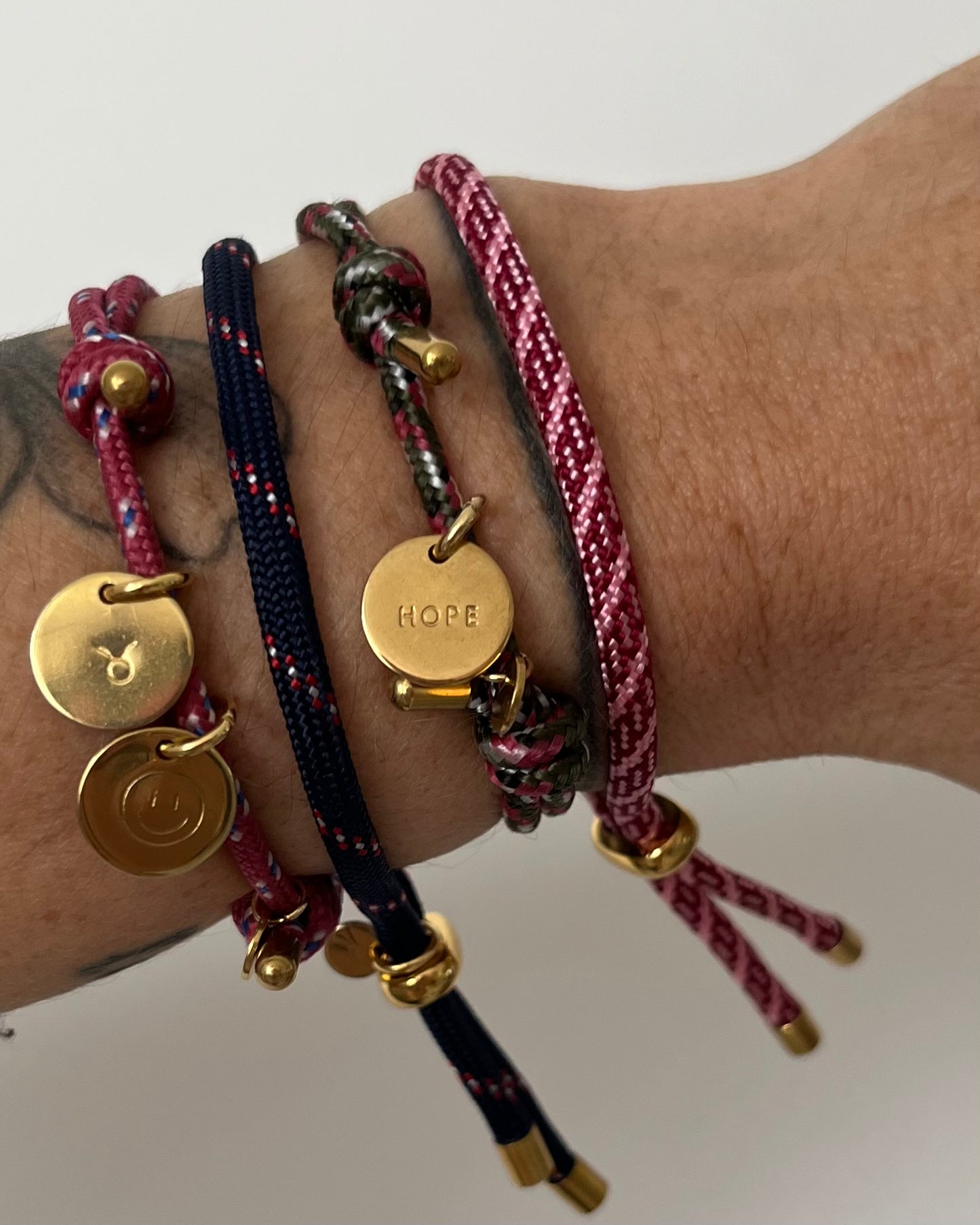 Bracelet grigri 1 médaille (couleurs d’automne, au choix)
