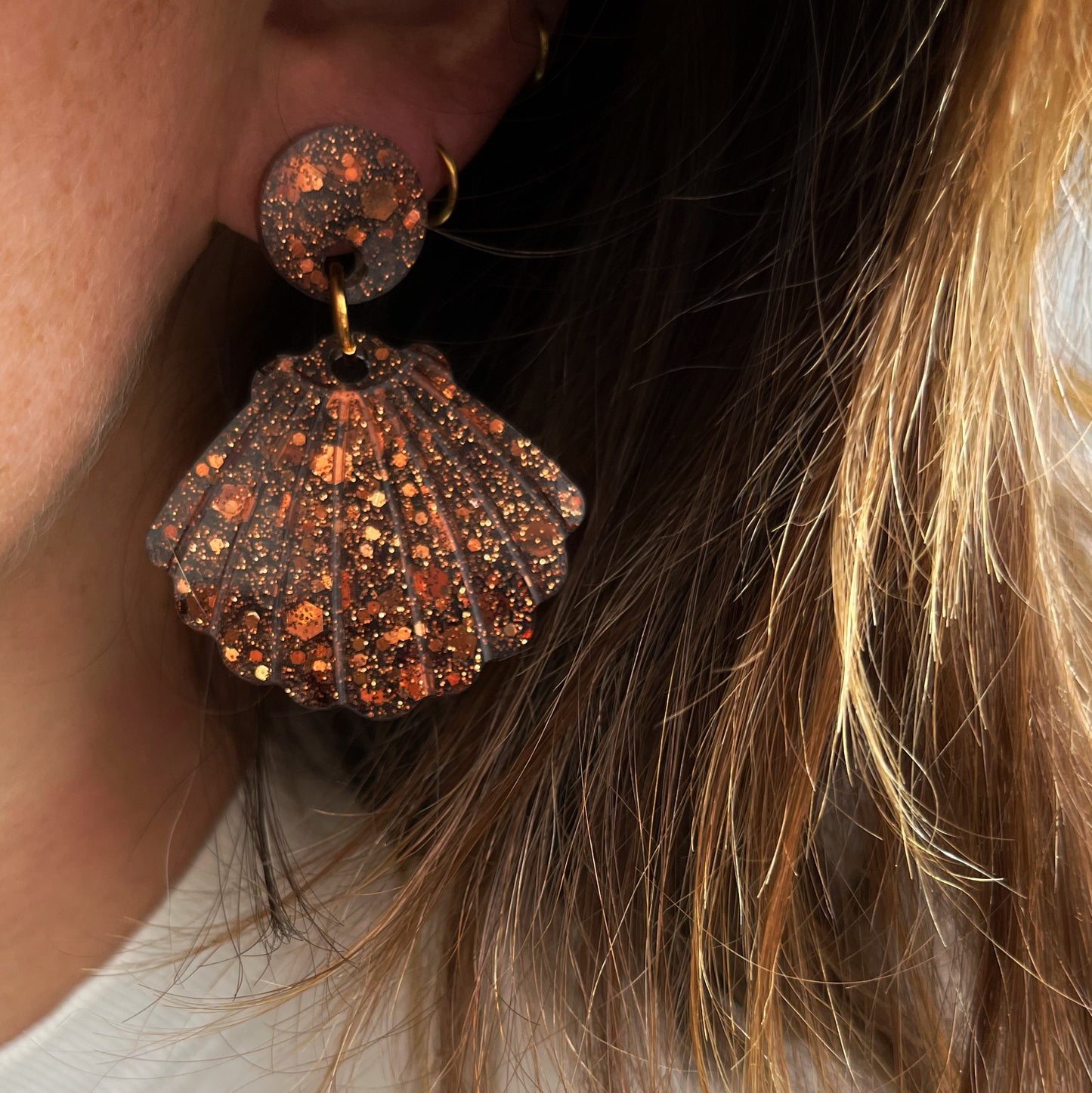 Boucles d'oreilles Gwyneth (couleurs d’automne)