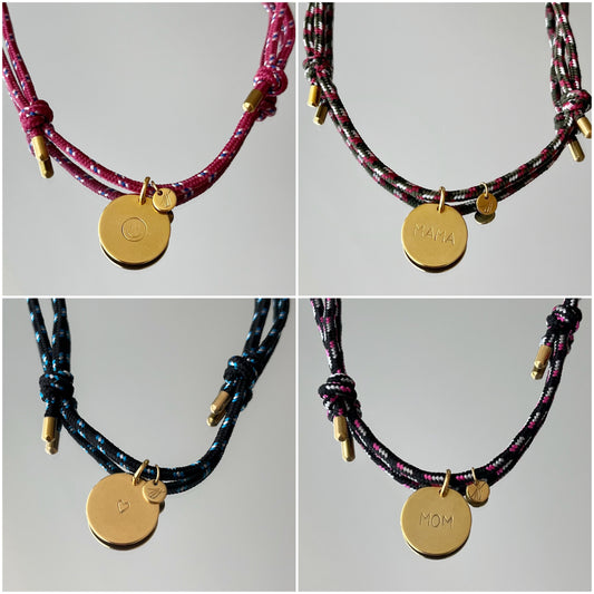 Collier Grigri personnalisable (couleurs d’automne, au choix)