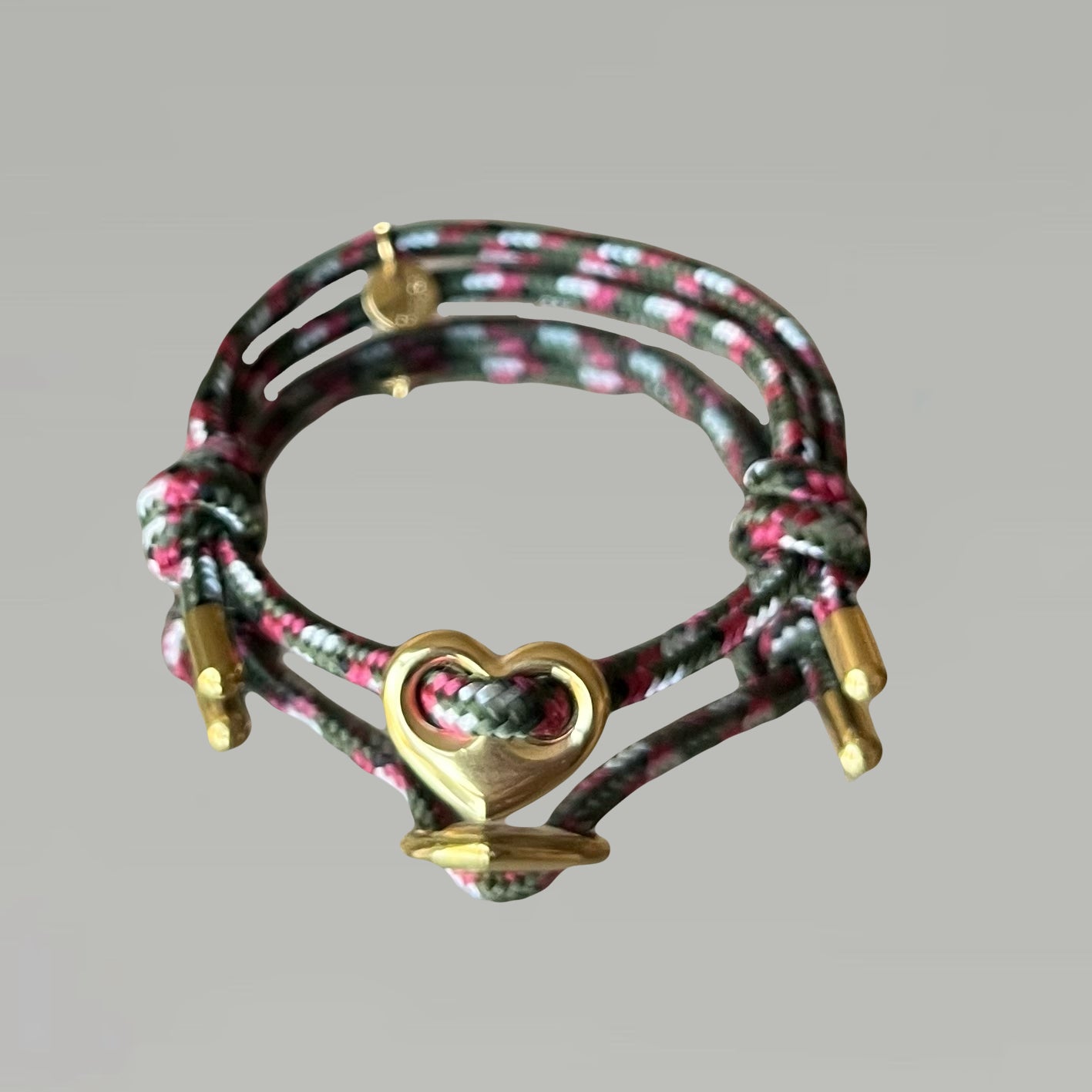 Bracelet Grigri cœur (doré ou argenté)