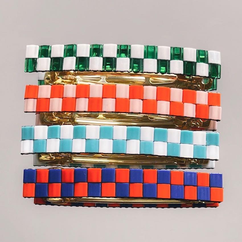 Barrette Nadette grand modèle (personnalisable)