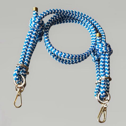 Bandelette bleu et blanc