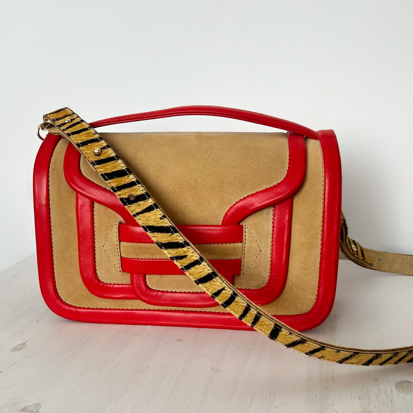 Bandelette cuir tigré