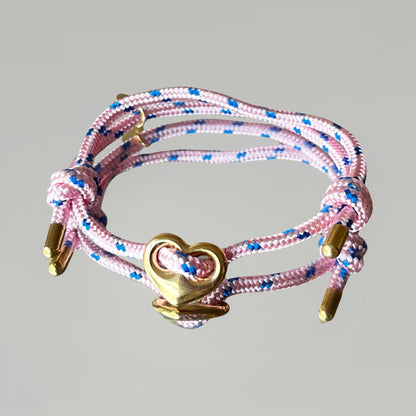 Bracelet Grigri cœur (doré ou argenté)