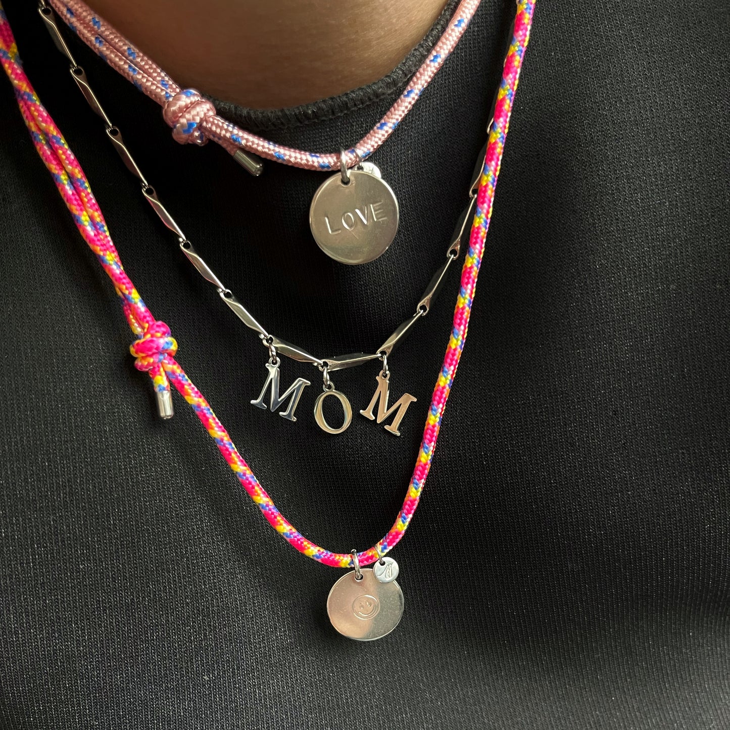 Collier Grigri personnalisable argenté