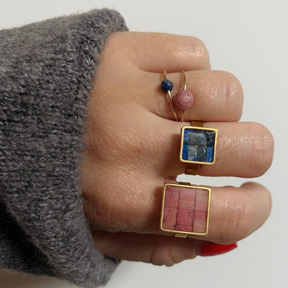 Bague Nadette en Rhodonite
