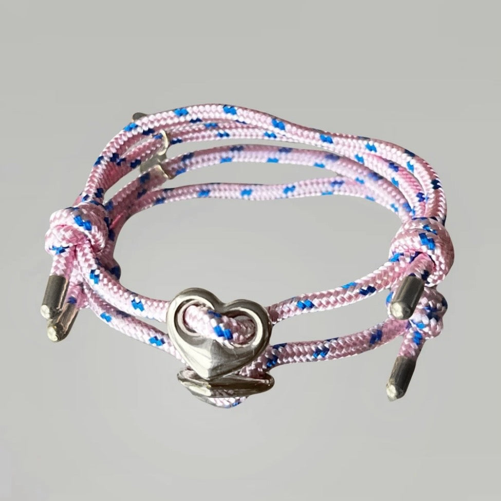 Bracelet Grigri cœur (doré ou argenté)