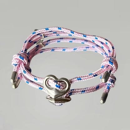 Bracelet Grigri cœur (doré ou argenté)