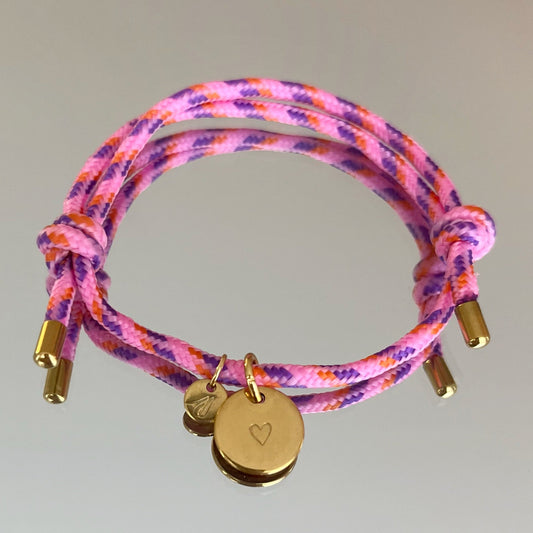 Bracelet grigri personnalisable 1 medaille