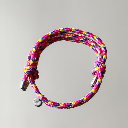 Bracelet grigri 1 médaille, argenté, personnalisable