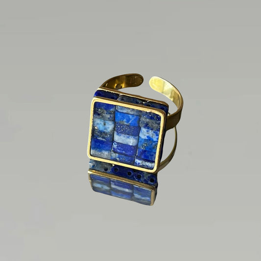 Bague Nadette en Lapis Lazuli