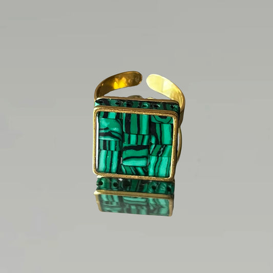 Bague Nadette en Malachite