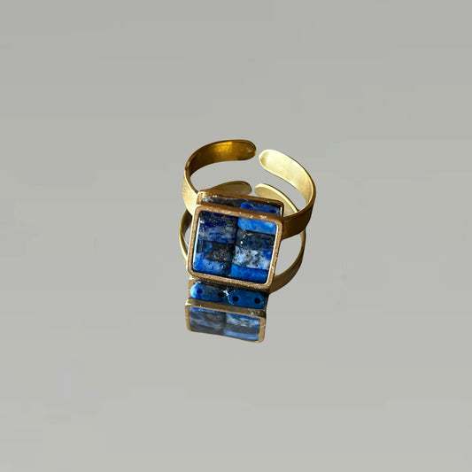 Petite Bague Nadette en Lapis Lazuli
