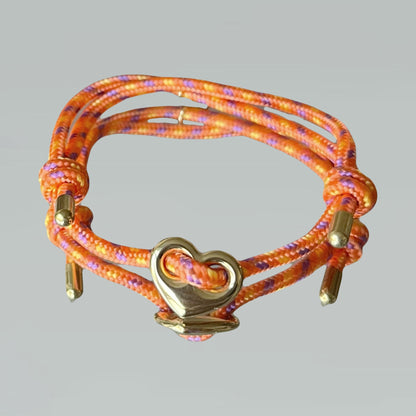 Bracelet Grigri cœur (doré ou argenté)