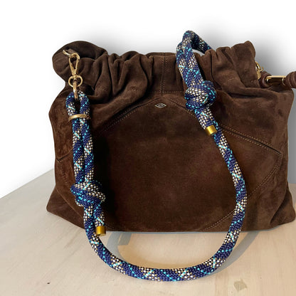 Bandelette tartan bleu