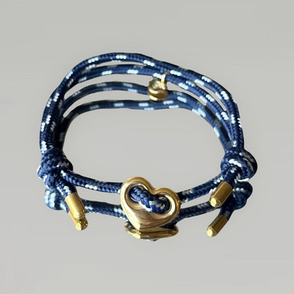 Bracelet Grigri cœur (doré ou argenté)