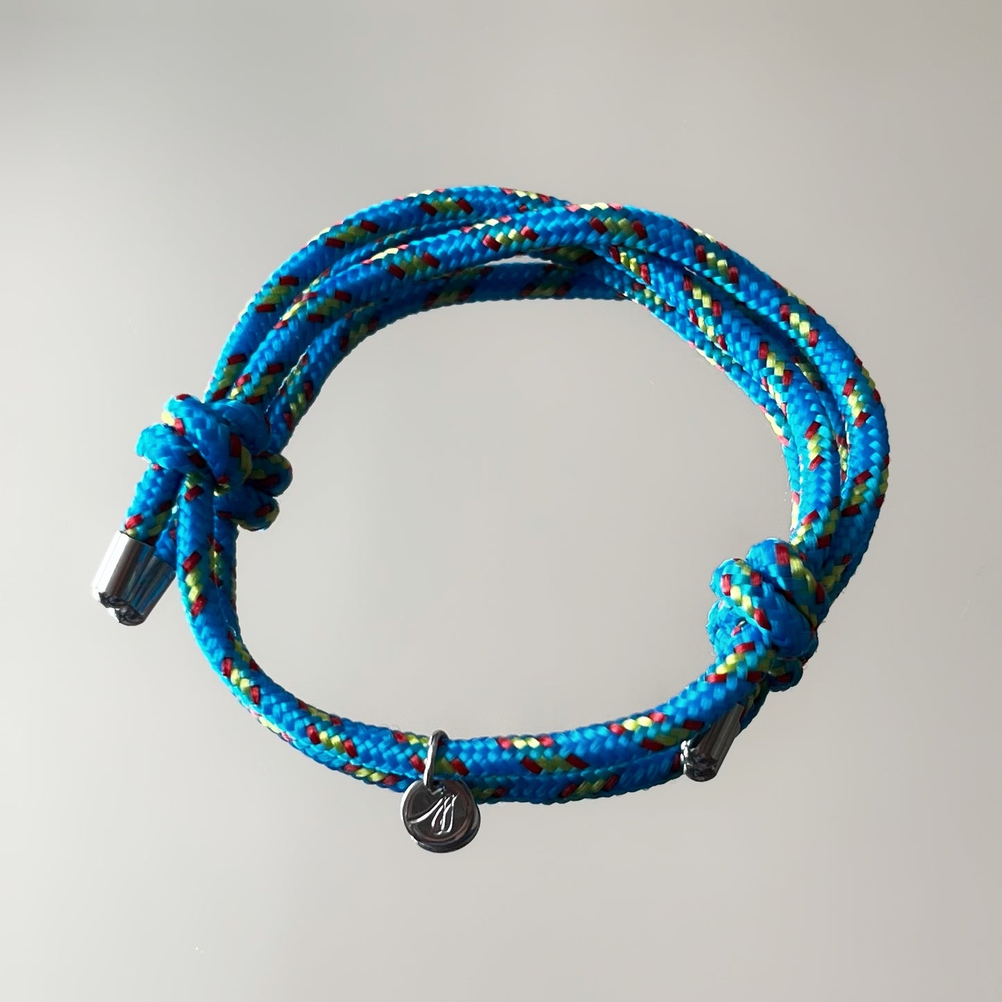 Bracelet grigri 1 médaille, argenté, personnalisable