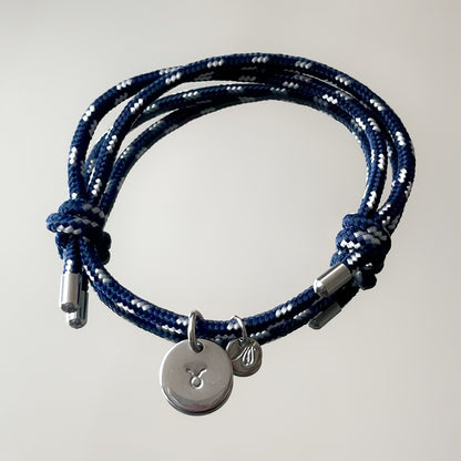 Bracelet grigri 1 médaille, argenté, personnalisable