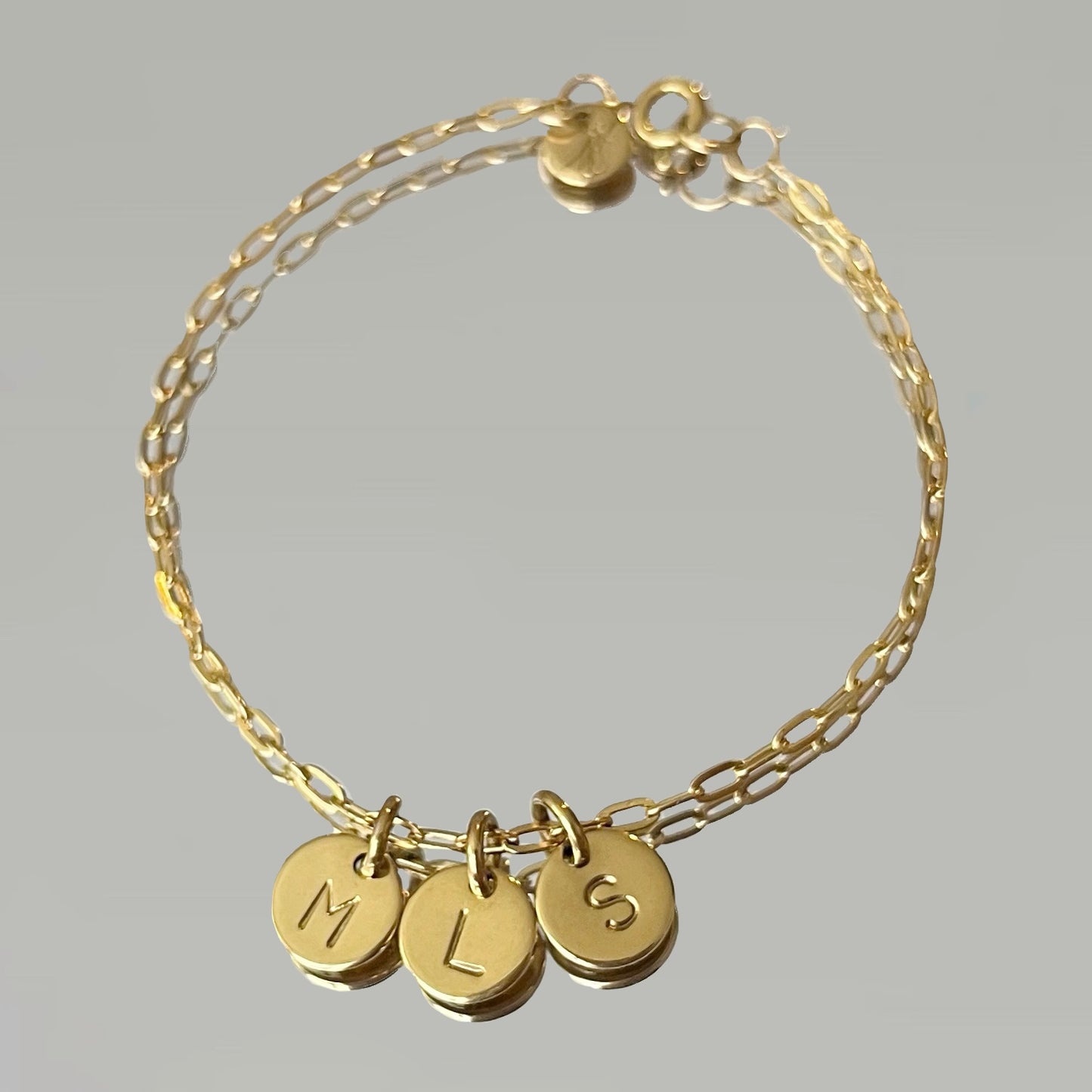 Bracelet Ninette 3 médailles (personnalisables)