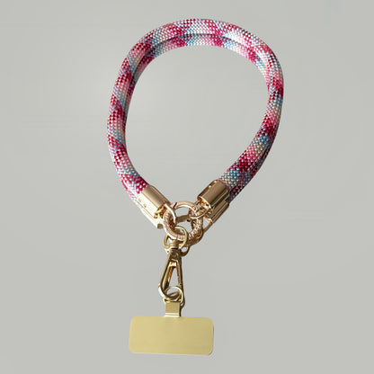 Grigri de téléphone rose & bleu