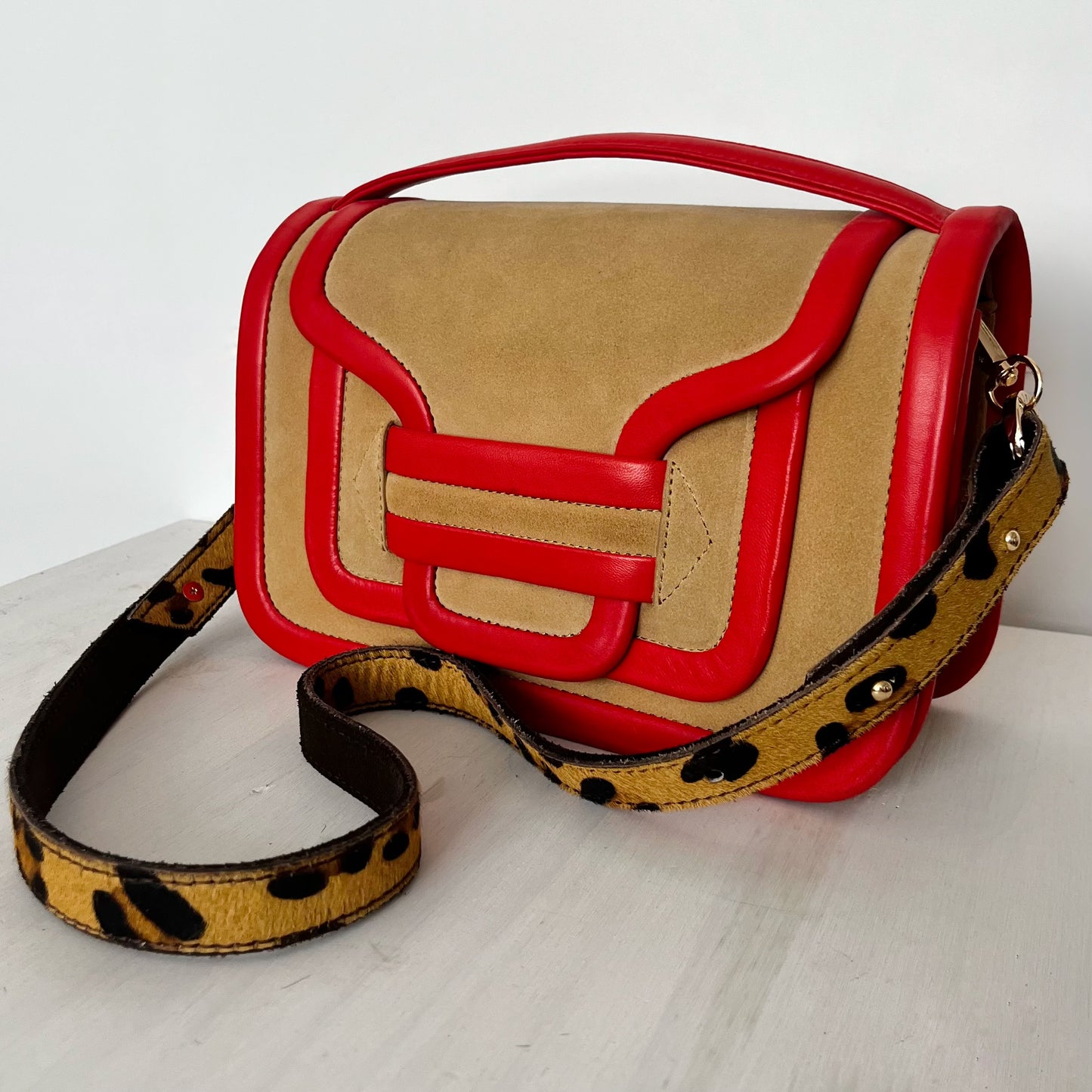 Bandelette cuir léopard