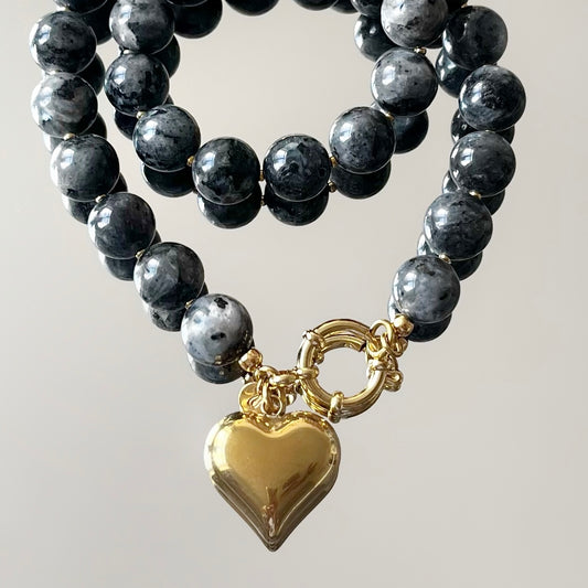 Collier Colette pierres de Labradorite