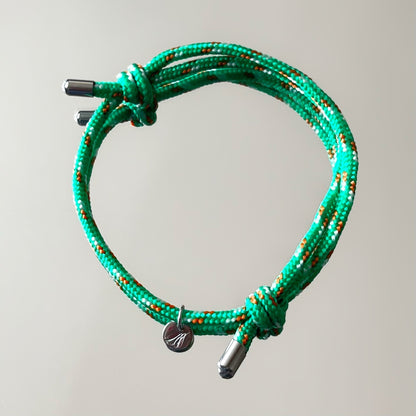 Bracelet grigri 1 médaille, argenté, personnalisable