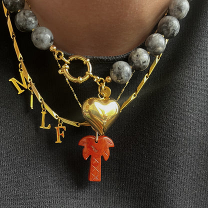 Collier Colette pierres de Labradorite