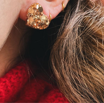 Mini boucles d'oreilles Lysbeth (couleurs au choix)