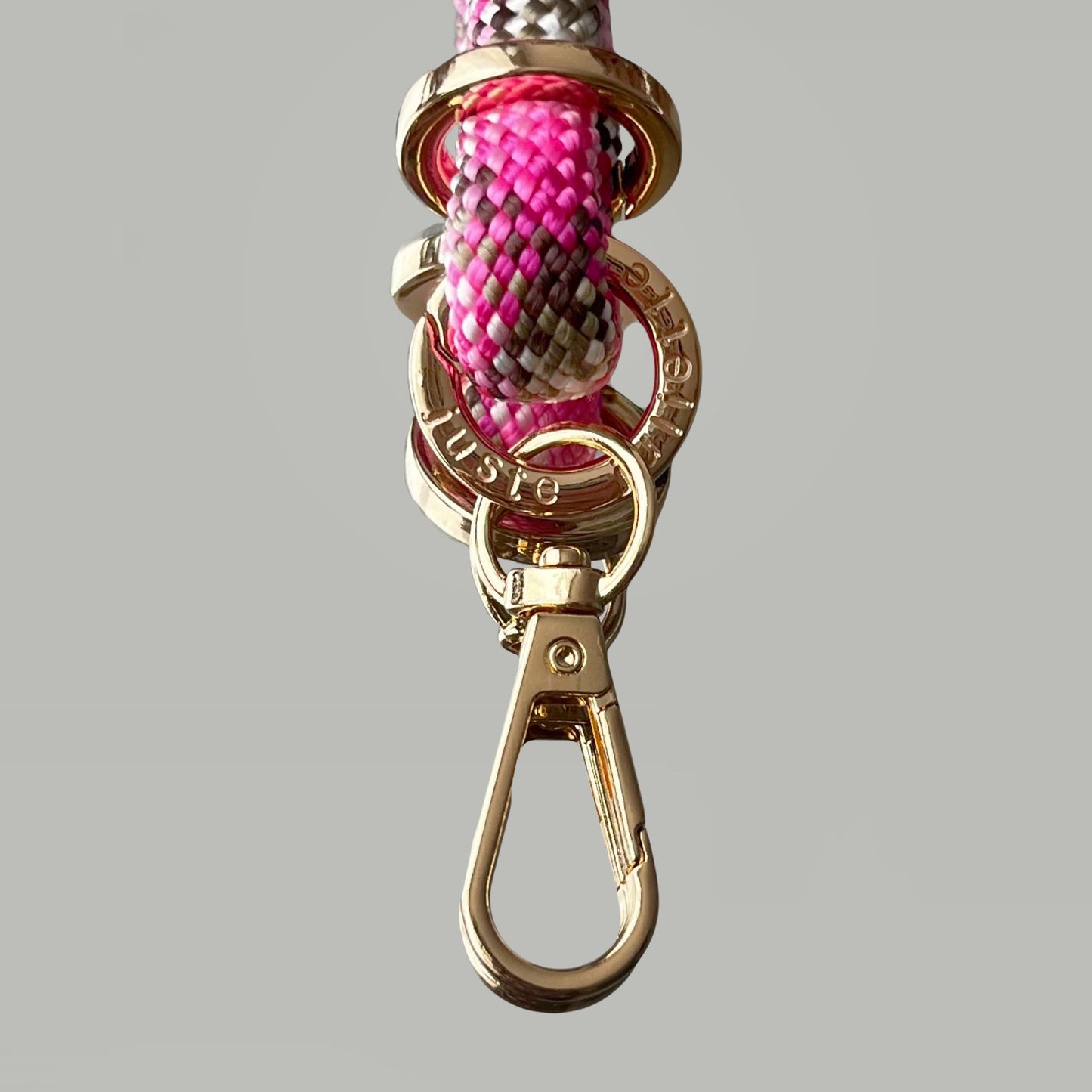 Bandelette marron et rose