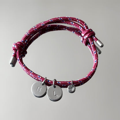 Bracelet grigri 1 médaille, argenté, personnalisable