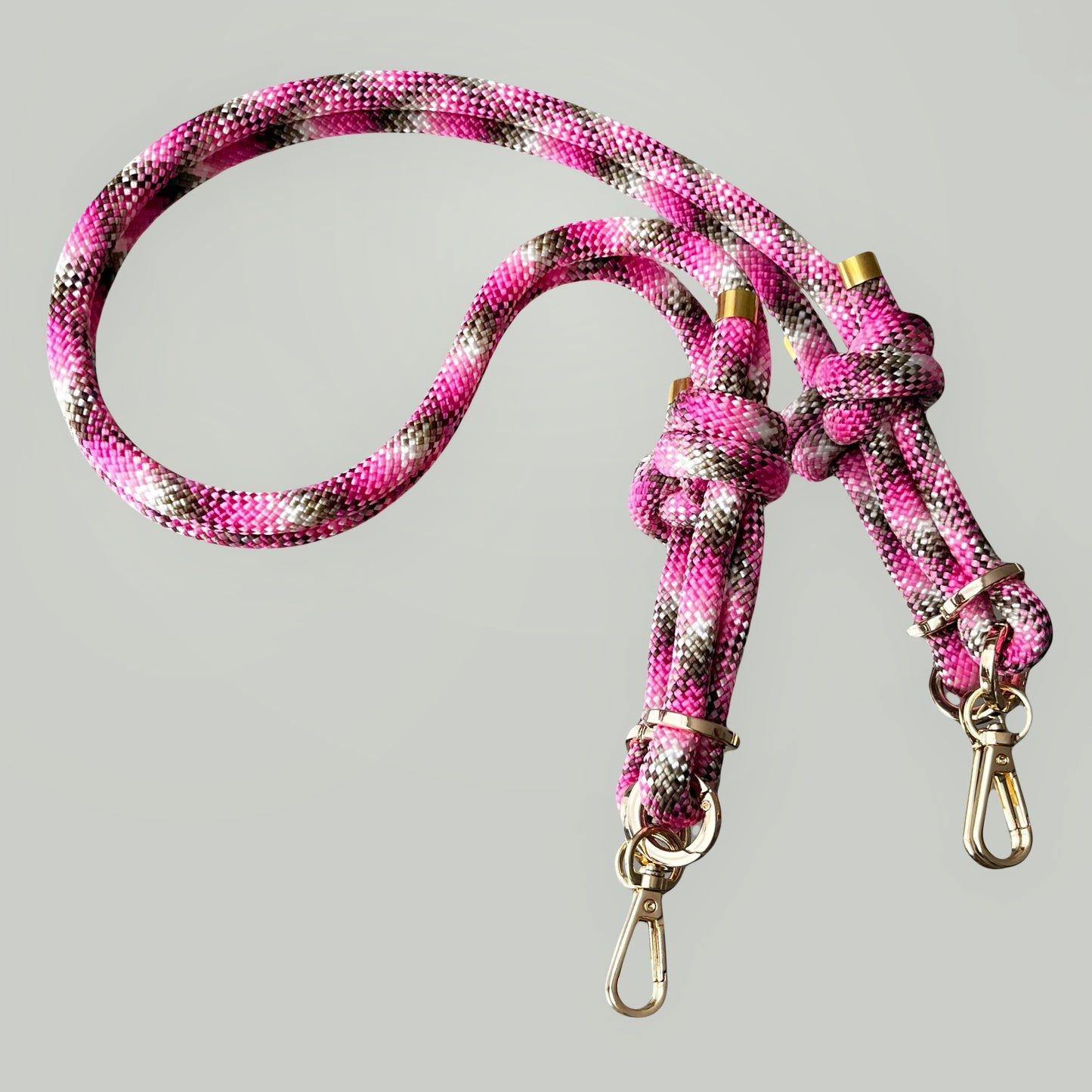 Bandelette marron et rose