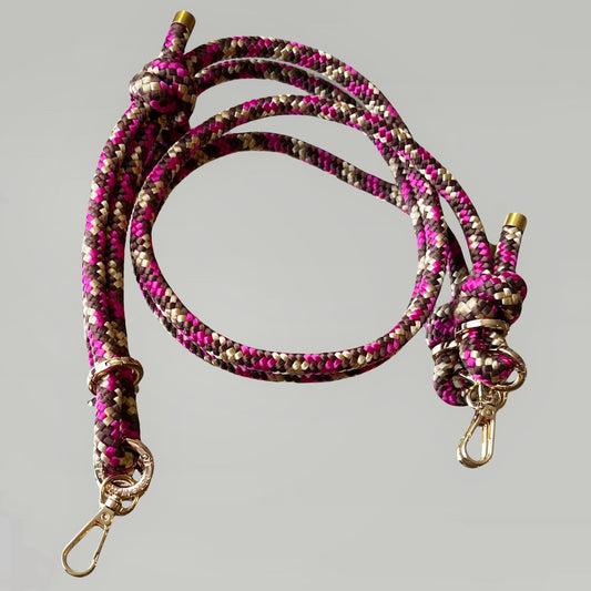 Bandelette marron et rose