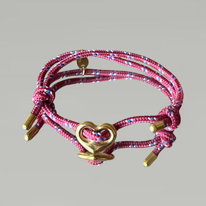 Bracelet Grigri cœur (doré ou argenté)