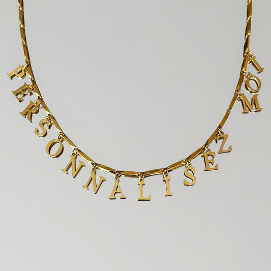 PRÉCOMMANDE Collier Marlette PERSONNALISABLE