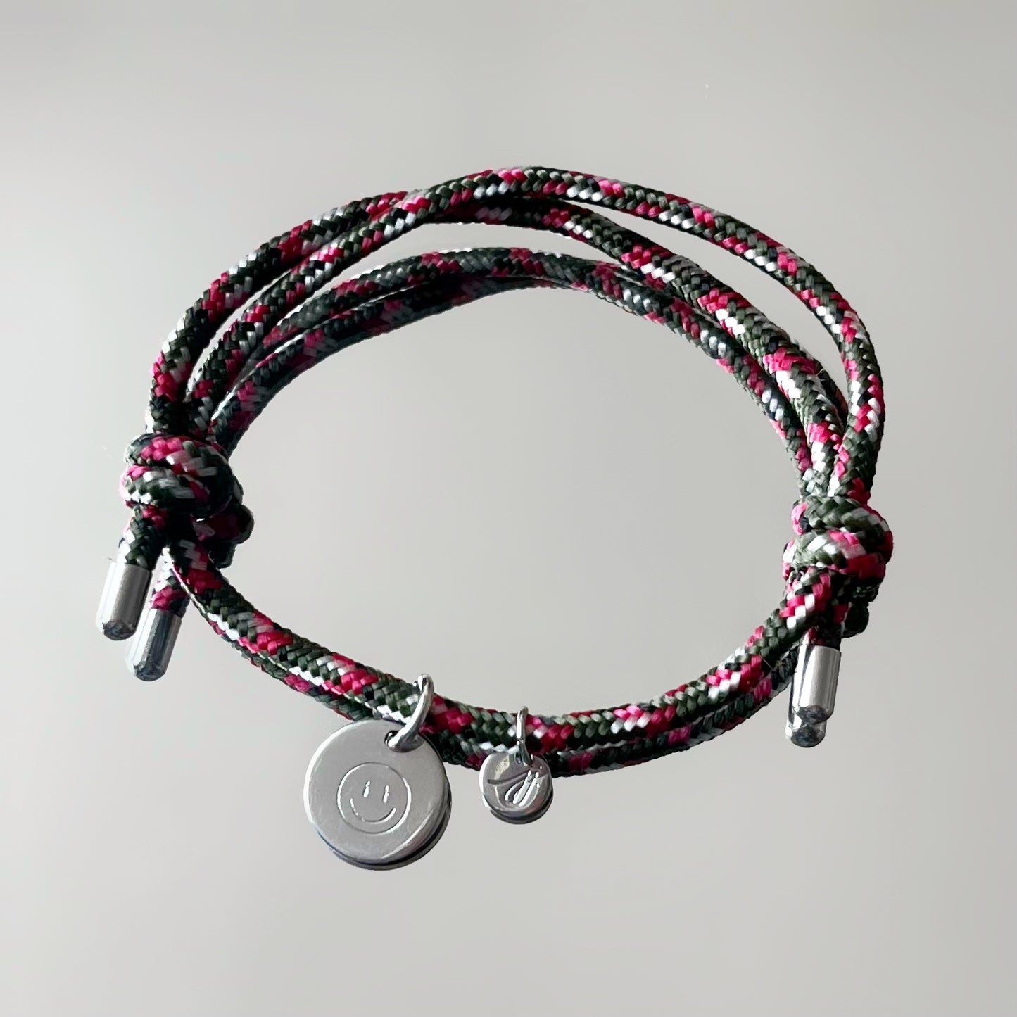 Bracelet grigri 1 médaille, argenté, personnalisable