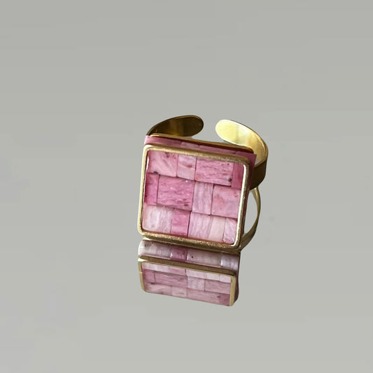 Bague Nadette en Rhodonite