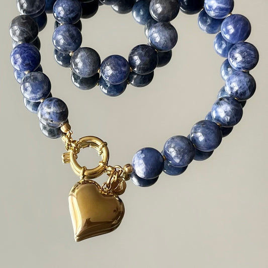 Collier Colette pierres de Sodalite