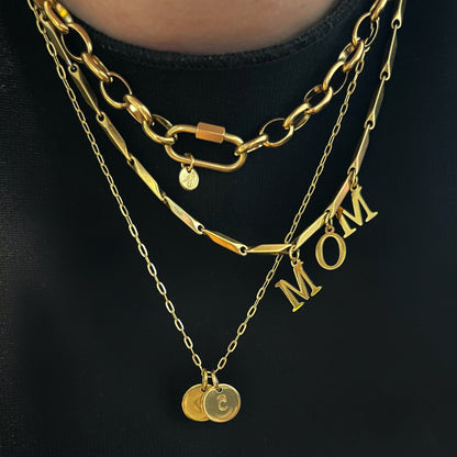 Collier Ninette 2 médailles (personnalisable)