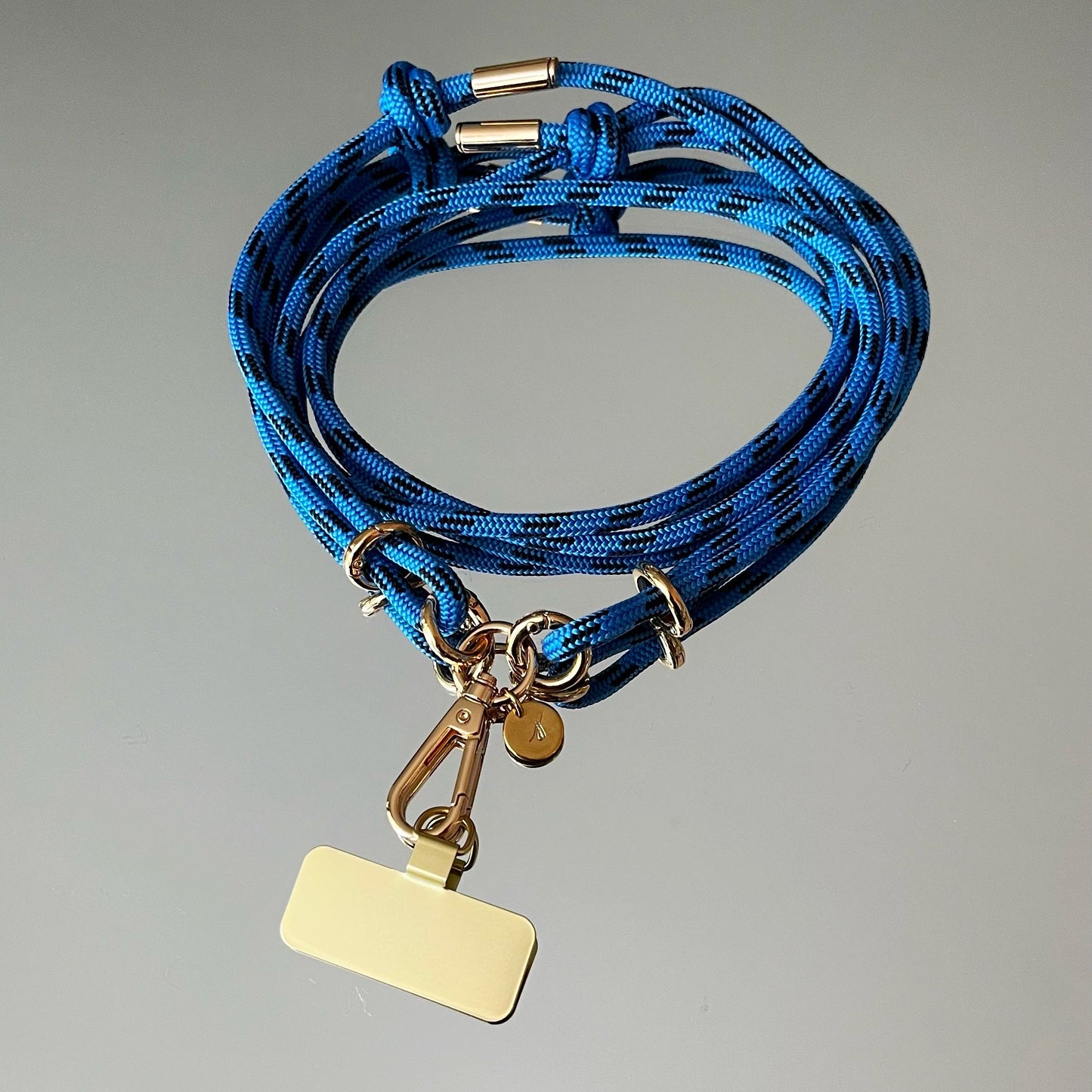 Cordelette de téléphone bleue