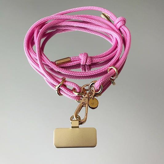 Cordelette de téléphone rose