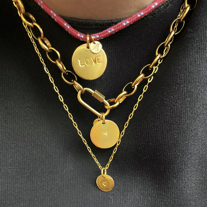 Collier Ninette 1 médaille (personnalisable)