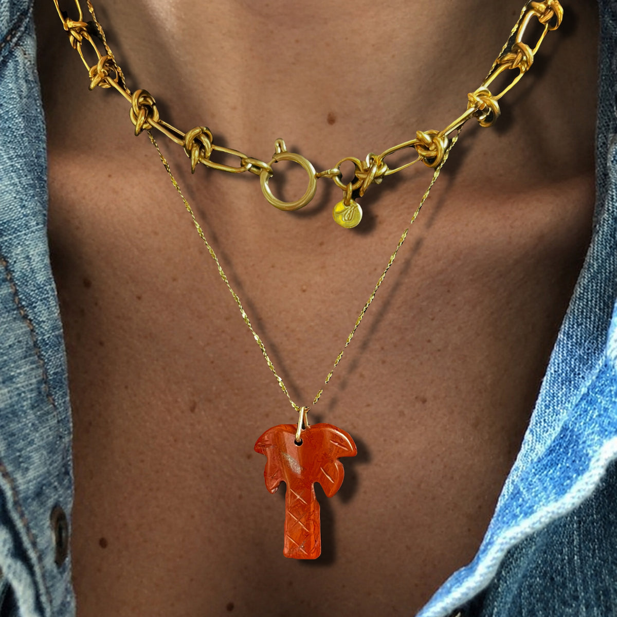 Collier Coconut (pierre au choix)