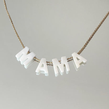Collier MAMA ou MOM (personnalisable)
